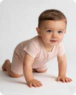 Pink Short Sleeve Bamboo Baby Romper