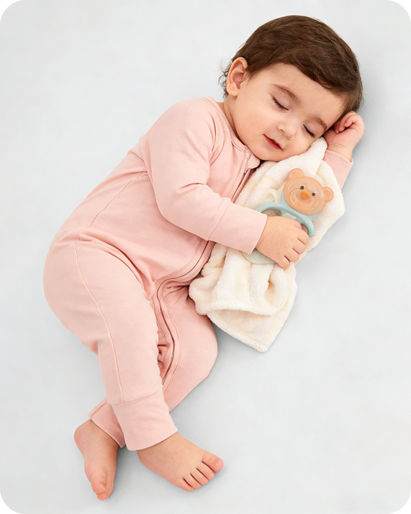 Solid Pink Long Sleeve Bamboo Baby Pajamas