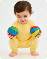 Solid Yellow Long Sleeve Bamboo Baby Pajamas