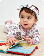 Mermaid Sea Print Bamboo Zipper Onesie