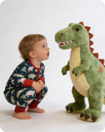 Playful Dinosaur Bamboo Baby Sleepers with Zipper