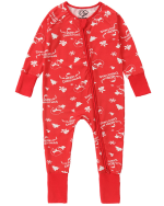Bamboo Christmas Pajamas Baby Red Snowman
