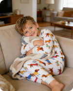 Colorful Dachshund Stretch-Fit Bamboo Pajamas Set