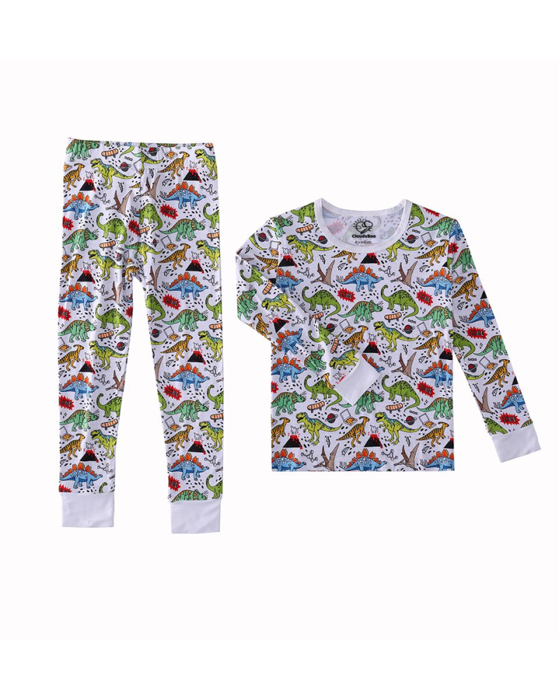 Dino Adventure Snug Fit Bamboo Pajamas