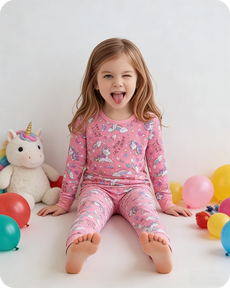 Magical Unicorn Snug Fit Bamboo Pajamas
