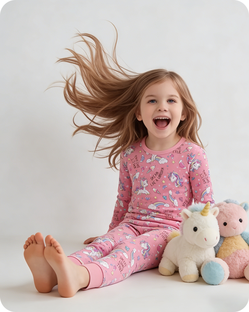 Magical Unicorn Snug Fit Bamboo Pajamas