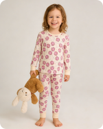 Sweet Lollipop Snug Fit Bamboo Pajamas