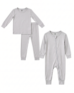 Mom & Baby Boy Teddy Bear Bamboo Pajama Set