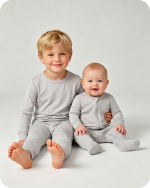 Mom & Baby Boy Teddy Bear Bamboo Pajama Set
