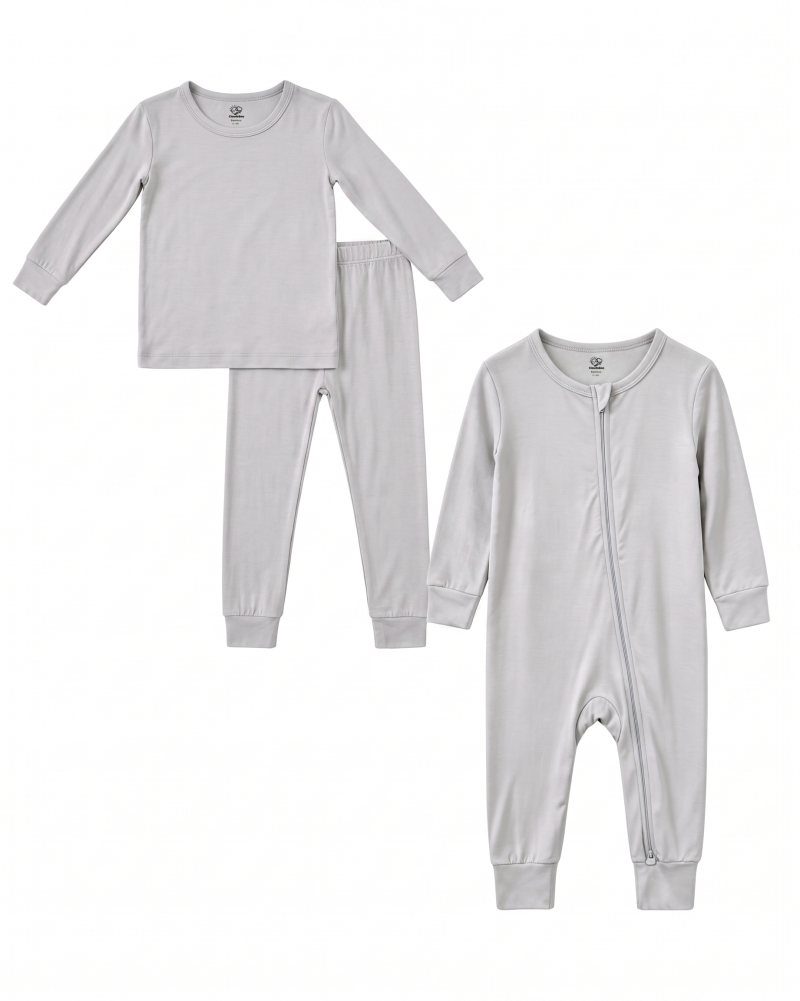 Mom & Baby Boy Teddy Bear Bamboo Pajama Set