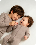 Bamboo Sibling Matching Pajamas Cocoa Brown