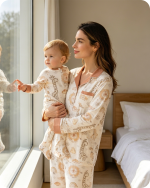 Cute Mommy and Baby Matching Set for Sensitive Skin