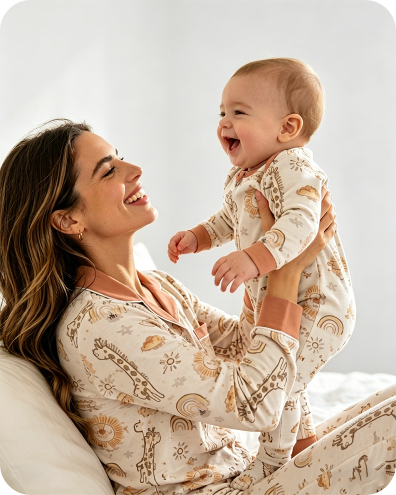 Cute Mommy and Me Matching Set for Sensitive Skin