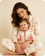 Mom & Daughter Cloud Star Bamboo Pajama Set