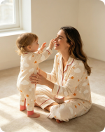 Mom & Daughter Cloud Star Bamboo Pajama Set