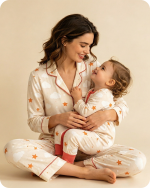 Mom & Daughter Cloud Star Bamboo Pajama Set