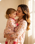 Mom and Daughter Matching Pajamas Cute Animal Print