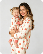 Mom and Me Strawberry Bamboo Matching Sleepwear