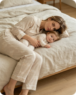 Soft Clouds Bamboo Matching Set for Mom and Baby