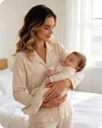 Soft Clouds Bamboo Matching Set for Mom and Baby
