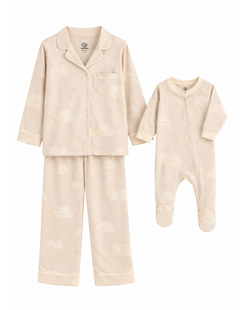 Soft Clouds Bamboo Matching Set for Mom and Baby
