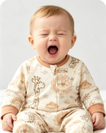 Baby Bamboo Sleepers Giraffe Cartoon Print