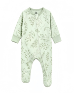Bamboo Newborn Sleeper Soft Leaf Print