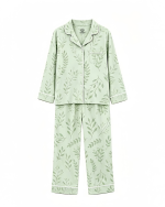 Bamboo Women's Pajamas Breathable Leaf Print