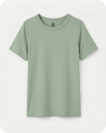 Men's Short Sleeve Bamboo Pajama Top Solid Green