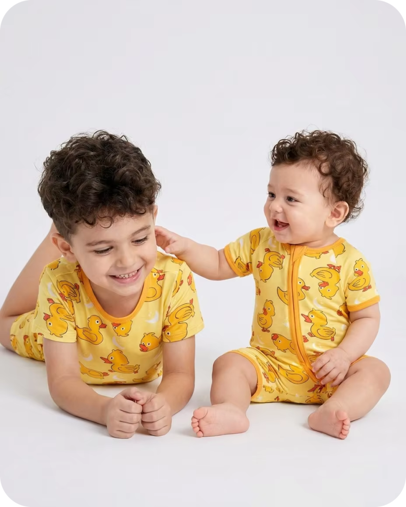Bamboo Baby Romper Moonlight Duckie