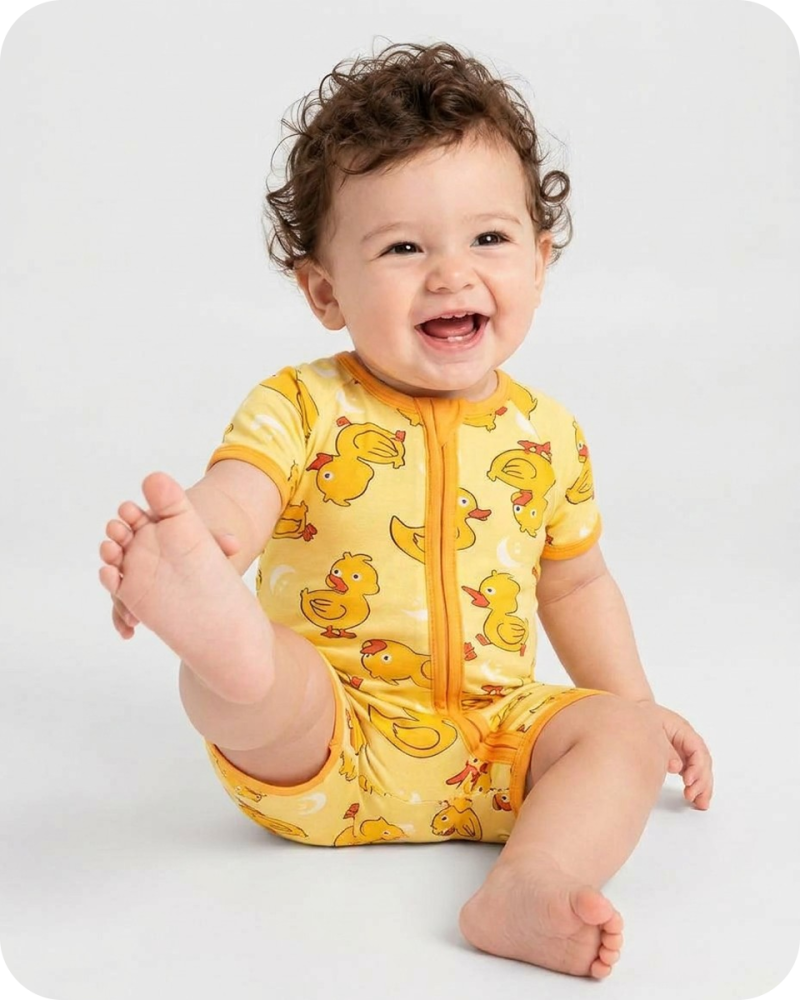 Bamboo Baby Romper Moonlight Duckie