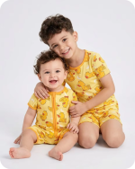 Bamboo Baby Romper Moonlight Duckie