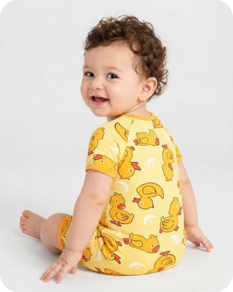 Bamboo Baby Romper Moonlight Duckie