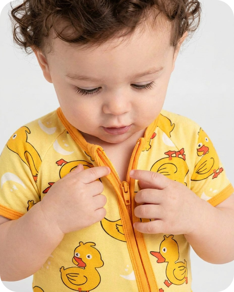 Bamboo Baby Romper Moonlight Duckie