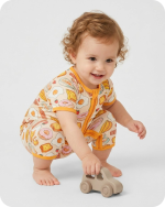 Bamboo Baby Romper in Breakfast Bliss