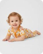 Bamboo Baby Romper in Breakfast Bliss