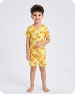 Bamboo Kids Pajama Set Moonlight Duckie