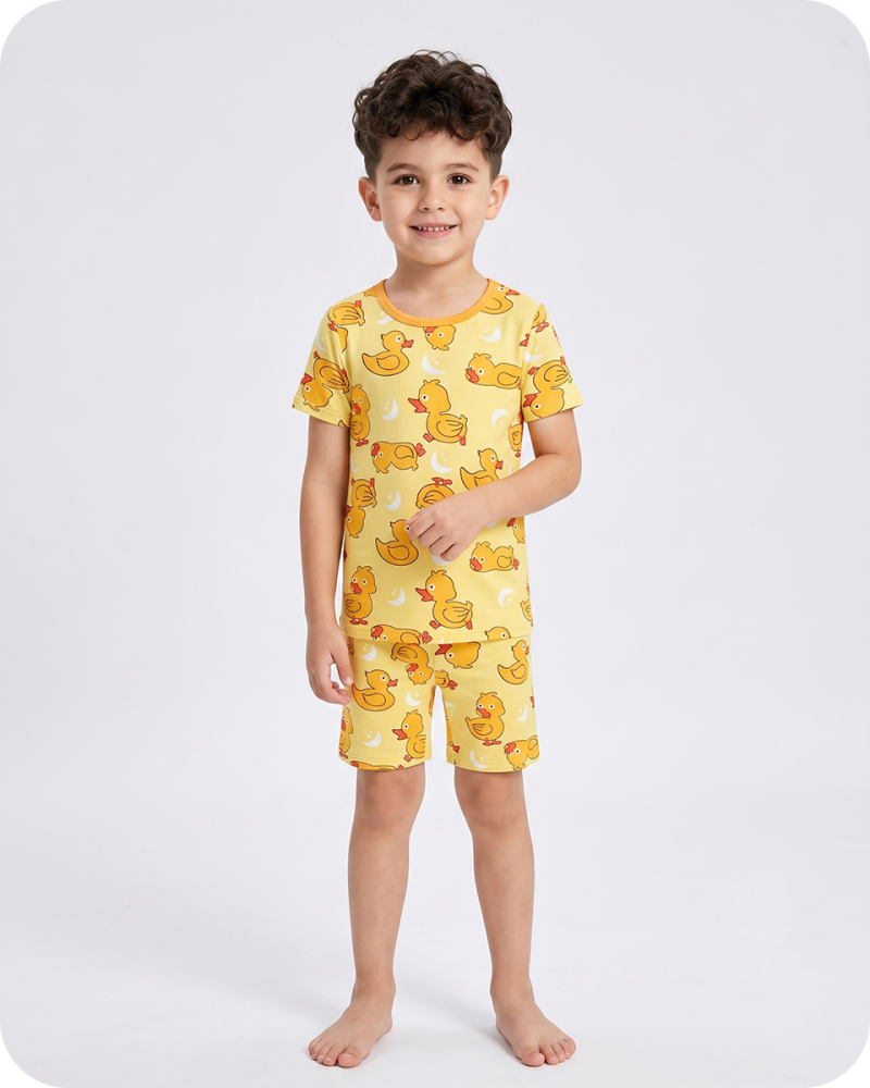 Bamboo Kids Pajama Set Moonlight Duckie