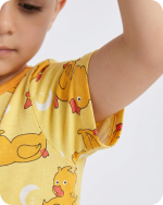 Bamboo Kids Pajama Set Moonlight Duckie