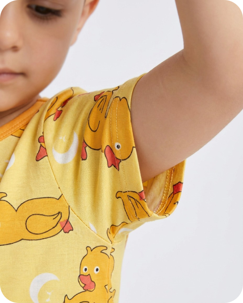 Bamboo Kids Pajama Set Moonlight Duckie