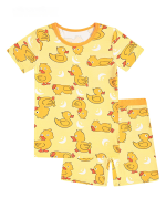 Bamboo Kids Pajama Set Moonlight Duckie