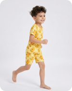 Bamboo Kids Pajama Set Moonlight Duckie
