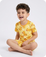 Bamboo Kids Pajama Set Moonlight Duckie