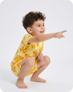 Bamboo Kids Pajama Set Moonlight Duckie