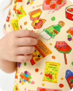 Bamboo Kids Shorties Snack Attack Yellow