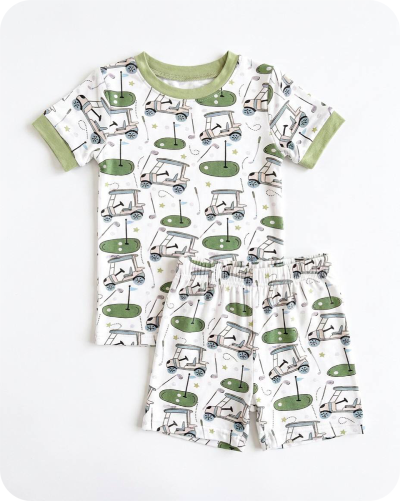 Bamboo Lounge Set in Fairway Fun Sage Green