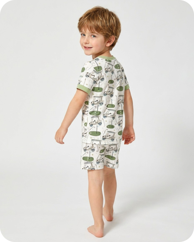 Bamboo Lounge Set in Fairway Fun Sage Green