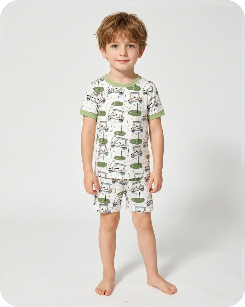 Bamboo Lounge Set in Fairway Fun Sage Green