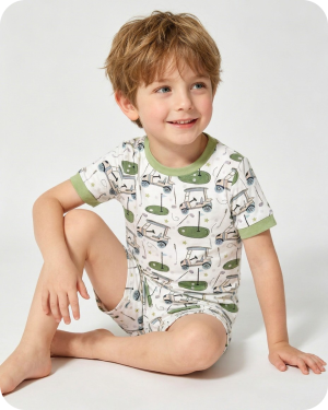 Bamboo Lounge Set in Fairway Fun Sage Green