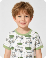 Bamboo Lounge Set in Fairway Fun Sage Green